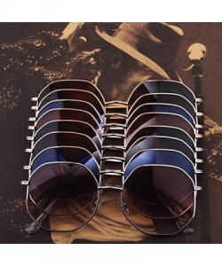 Sport Fashion Oversized Sunglasses for Men and Women Polygon Mirrored Lens with Case - UV 400 Protection - Gold-tea - CG18T4I...