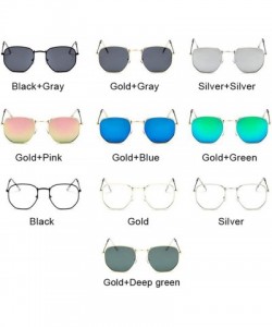 Round Shield Sunglasses Women Brand Designer Mirror Retro Sun Glasses Luxury Vintage Female - Gold Deepgreen - C3198A2NO3A $2...