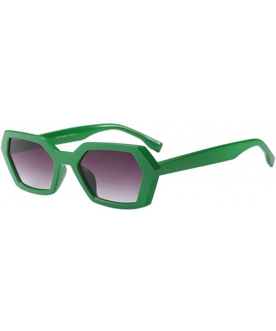 Wayfarer Vintage Retro Man Ladies Sunglasses with UV 400 Protection and Glasses Case - Green - C418G7ZRX9M $19.60