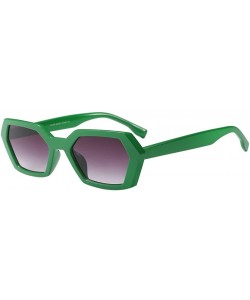 Wayfarer Vintage Retro Man Ladies Sunglasses with UV 400 Protection and Glasses Case - Green - C418G7ZRX9M $11.09