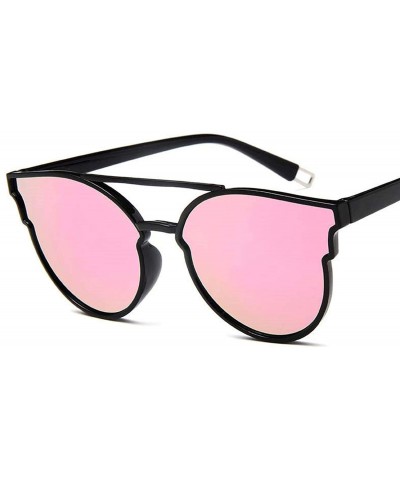 Oversized Vintage Sunglasses Women Luxury Plastic Ocean Lens Sun Glasses Classic - Black Gray - CO18WD7008D $25.49