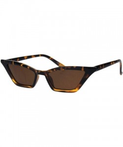 Rectangular Cateye Trapezoid Shape Sunglasses Womens Chic Fashion Shades UV 400 - Tortoise (Brown) - C518SDMQON4 $13.04