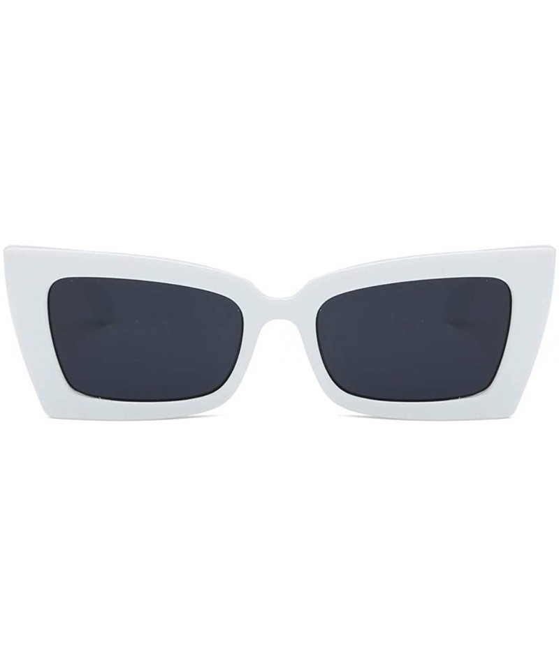 Oversized Fashion Man Women Irregular-Retro Oversized Square Sunglasses Vintage Retro Style - D - CO196TWXM27 $9.83