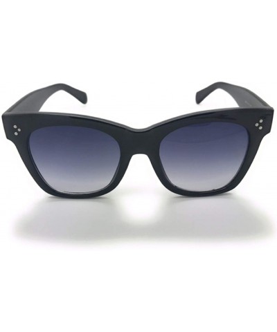 Square Womens Oversized Fashion Sunglasses Big Flat Square Frame0 UV Production Eye Glass - Black - CS18I2OL5YA $8.34