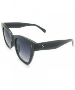Square Womens Oversized Fashion Sunglasses Big Flat Square Frame0 UV Production Eye Glass - Black - CS18I2OL5YA $8.34