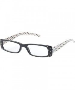 Square 'Chalon' Rectangle Reading Glasses - Black-2.00 - C311P2V9O6F $16.03