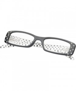 Square 'Chalon' Rectangle Reading Glasses - Black-2.00 - C311P2V9O6F $16.03