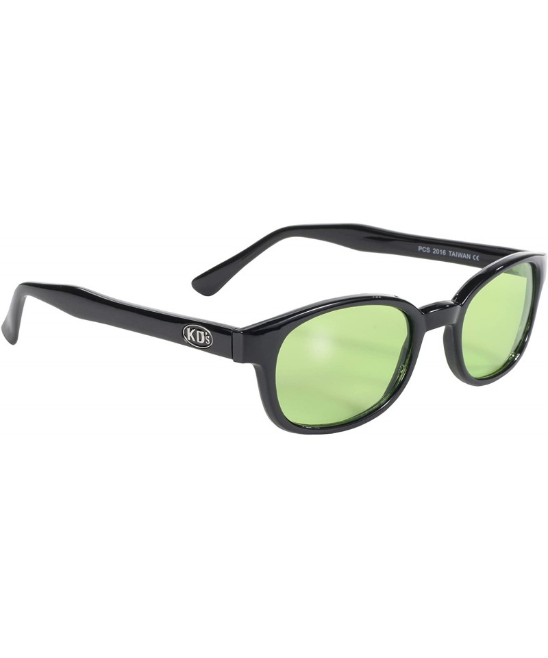 Wayfarer Original KD's Biker Sunglasses (Black Frame/Green Lens) - Black Frame/Green Lens - CH111XKGCR3 $12.22