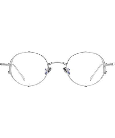 Goggle Vintage Round Punk Sunglasses Women Blue Light Blocking Glasses Goggles Men Small Metal Circle Driving Glasses - C0193...