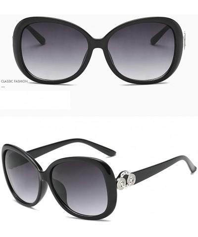 Sport Vintage Polarized Sunglasses for Women PC Resin UV 400 Protection - Black - CA18T2TOQUK $18.75