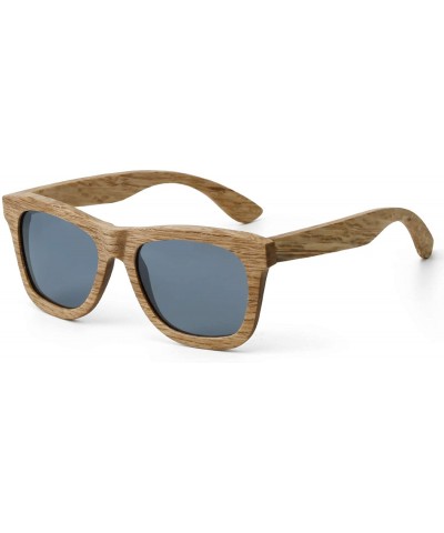 Sport Polarized Sunglasses for Men and Women - Handmade Wood Glasses/Real Wooden Sunglasses - Black - CA18U9URURX $20.33