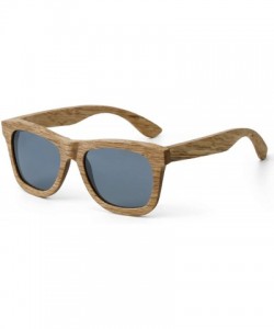 Sport Polarized Sunglasses for Men and Women - Handmade Wood Glasses/Real Wooden Sunglasses - Black - CA18U9URURX $32.70