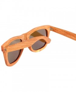 Sport Polarized Sunglasses for Men and Women - Handmade Wood Glasses/Real Wooden Sunglasses - Black - CA18U9URURX $20.33