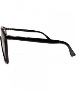 Shield Oversize Exaggerated Retro Shield Style Large Sunglasses - Brown / Pink - CI18U5TTTXO $14.37