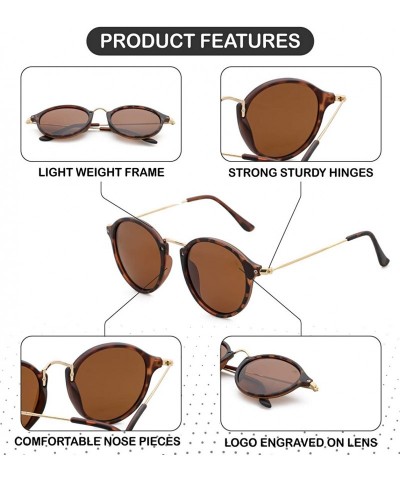 Sport Retro Sunglasses for Men for Women - Vintage Classic Round Sunglases Polarized UV 400 Protection - C7194G7A3IZ $11.48