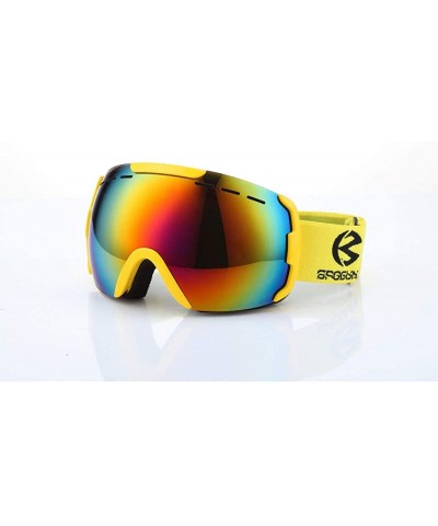 Goggle Snowboarding men's skiing glasses- climbing goggles double anti-fog and windproof mirror snow mirror - A - CL18RYH8GOW...