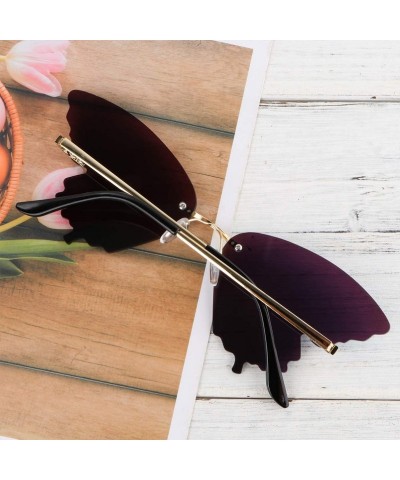 Aviator Sunglasses Butterfly Fashionable Supplies - CU190R0Y0NM $12.44