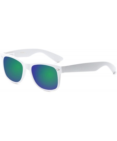 Square Sunglass Warehouse Mirage- Plastic Retro Square Men's & Women's Full Frame Sunglasses - CV12OCMA04H $21.45