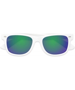 Square Sunglass Warehouse Mirage- Plastic Retro Square Men's & Women's Full Frame Sunglasses - CV12OCMA04H $11.12