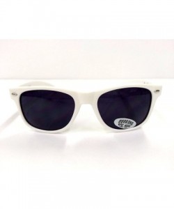 Sport Authentic Shades Johnson Wayfarer White Sunglasses California Lowrider Style - C012M94CVVR $8.75