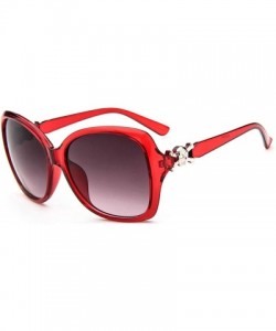 Oval Classic Retro Skull Sunglasses for Unisex PC AC UV 400 Protection Sunglasses - Wine Red - CZ18SZSAG3N $29.96