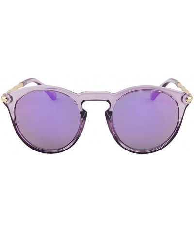 Sport Sunglasses for Women - UV400 Womens Round Cat Eye Sunglasses Protection Outdoor Sunglasses - Purple - C318E4TRAW7 $13.74