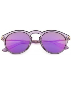 Sport Sunglasses for Women - UV400 Womens Round Cat Eye Sunglasses Protection Outdoor Sunglasses - Purple - C318E4TRAW7 $13.74