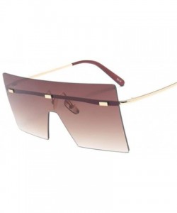 Oversized Oversized Brown Sunglasses Women Retro Vintage Sunglasses Big Shades Eyewear - C1 Gray - CR18U509DSY $16.61