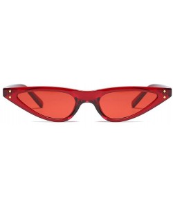 Goggle Women Vintage Retro Cat Eye Sunglasses Small Frame designer Eyewear - C3 - CA18CHWTG3R $20.58