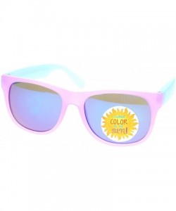 Wayfarer Photochromic Color Changing Frame Matte Sport Horn Rim Sunglasses - Lavender Blue - CC11YAXMEMV $12.87