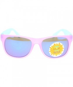 Wayfarer Photochromic Color Changing Frame Matte Sport Horn Rim Sunglasses - Lavender Blue - CC11YAXMEMV $12.87