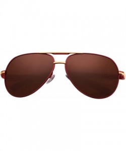 Aviator Personalized Aviator Sunglasses Polarized Protective - Red-for Dad from Daughter - CM18RC8C5ON $7.56