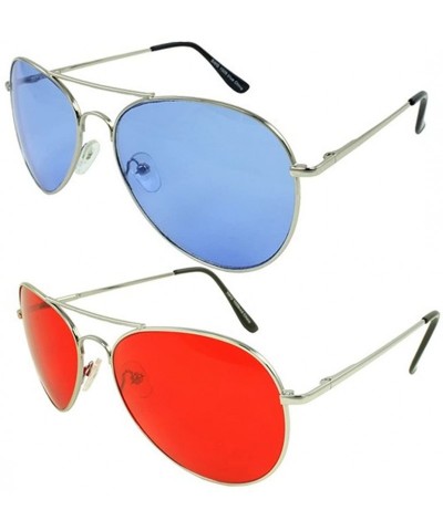 Aviator Gift Set of 2 Colored Aviator Blue & Red - CK11PG695CT $18.77