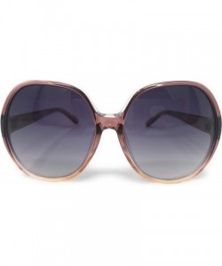 Oversized Women Retro 70s 80s 90s Oversized Round Black Elegant Style Sunglasses-SM1125 - Purple - CS18LDO5SSG $11.77