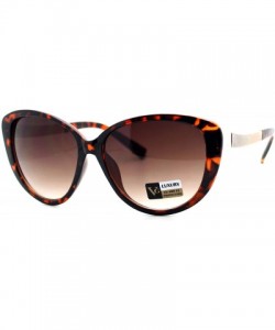 Butterfly Oversized Butterfly Cateye Sunglasses Womens Designer Fashion Shades - Tortoise - CR1804EYWEE $7.08