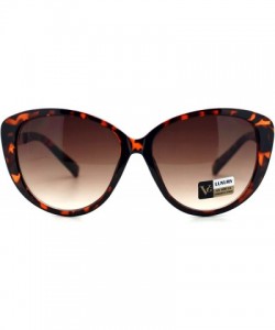 Butterfly Oversized Butterfly Cateye Sunglasses Womens Designer Fashion Shades - Tortoise - CR1804EYWEE $7.08