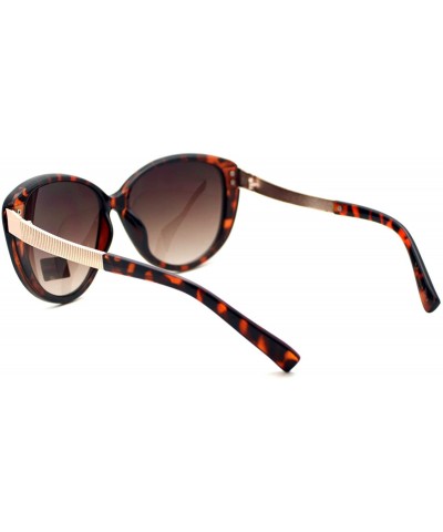 Butterfly Oversized Butterfly Cateye Sunglasses Womens Designer Fashion Shades - Tortoise - CR1804EYWEE $7.08