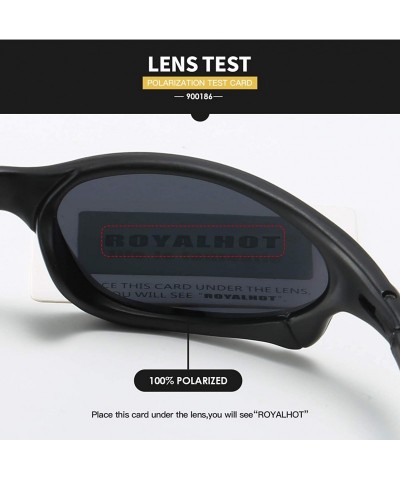 Sport Polarized Sport Sunglasses for Men Women Driving Fishing UV400 Protection PC Frame Shades For Womens - C6193HZY9E5 $12.67