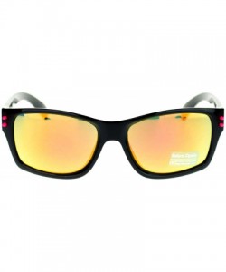 Rectangular STFU! Unisex Sunglasses Classic Rectangular Reflective Lens - Pink - CC11P5E17UZ $10.22