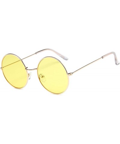 Round Vintage Women Men Round Sunglasses for Outdoor Women Men Retro sunglasses Eyewear for Travel Shopping - CD18NS95LTZ $14.21