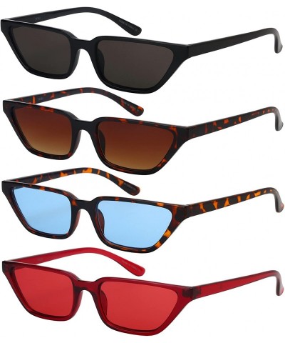 Square Retro Inspired Trapezoidal Women Sunglasses w/Flat Lens 34161-FLAP - Black Frame/Grey Lens - CI18GW2350Z $10.12