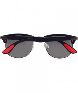 Oval Classic Half Metal Polarized Sunglasses Men Women Semi RimlFrame Sun Glasses UV400 Gafas Oculos De Sol - CU197A2RTT8 $34.97