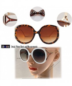 Square Oversize Luxury Open Metal Temple Round Square Sunglasses A269 - Amber Black - C018R54ZZU2 $15.27