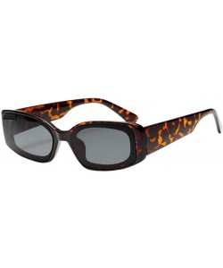 Square Square Frame Sunglasses Trendy Stylish Designer Shades For Unisex - Amber - C018A9DZUUX $10.08