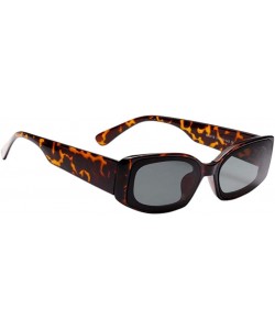 Square Square Frame Sunglasses Trendy Stylish Designer Shades For Unisex - Amber - C018A9DZUUX $10.08