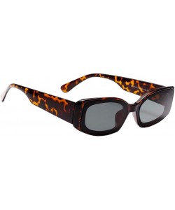 Square Square Frame Sunglasses Trendy Stylish Designer Shades For Unisex - Amber - C018A9DZUUX $10.08