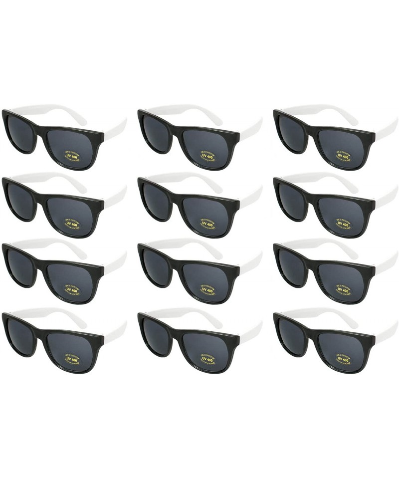 20 Packs Wholesale Adults and Kids Neon Colors 80s Retro Style Square Party Favors Sunglasses 