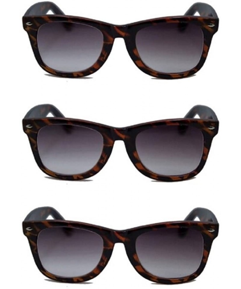 Square 3 Pair Classic Full Reader Sunglasses NOT BiFocals-Soft Pouch Included - Tortoise - C318775Z505 $17.16