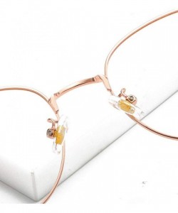 Cat Eye Blue Light Blocking Glasses Metal Frame Cat Eye Eyeglasses Anti-Blue Light with a Cloth glasses case - CT18SLWH5WN $2...