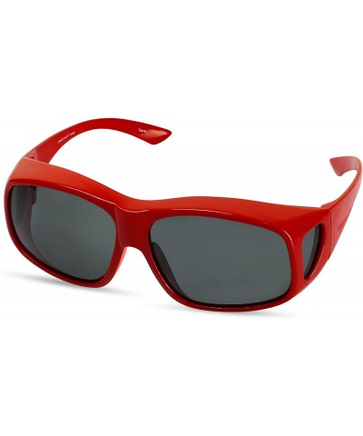 Goggle Sunglasses Large - Red - C911LPTTQYN $11.79